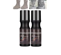 Detergente multifunzionale a lunga durata per il rinnovo delle scarpe, detergente portatile multiuso per scarpe scamosciate, soluzione per la cura delle scarpe da 100 ml (Brown2PCS)