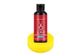 Detergente oro,crema riducente di metallici 50 ml con spugna - crema per gioielli, catena, collana, giada e platino, ridona la brillantezza