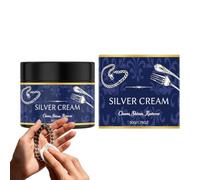 Detergente per argento per gioielli, 50 g, pasta lucidante per la cura | Crema per il restauro di posate in argento, per anelli, collane, bracciali, orecchini, ufficio, studio, officina, matrimonio