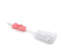 Detergente per biberon e tettarelle 2 in 1 motivo orso in rosa, due misure di spazzola