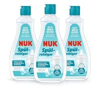 Detergente per biberon NUK | 500 ml | Ideale per la pulizia di biberon, tettarelle e accessori per bambini | Detergente senza profumazione | pH neutro | Flacone 100% riciclabile | 3 pezzi