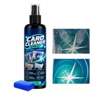 Detergente per carte da 100 ml, spray per rimozione impronte digitali con | Spray per la pulizia delle carte da 100 ml, formula per rimuovere le impronte digitali, panno per la pulizia