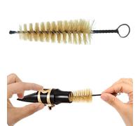 Detergente per flauto, strumento di cura con setole per sassofono e clarinetto - spazzola detergente per bocchino di sasso, per flauto tenore soprano alto e tromba
