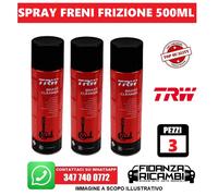 DETERGENTE PER FRENI E FRIZIONI SGRASSANTE PARTI MECCANICHE SPRAY 500ML PEZZI 3