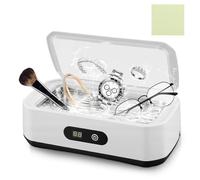 Detergente per gioielli, 5 timer, indicatore LED, 48 kHz, pulitore per occhiali, per anelli, cinturini per orologi, 650 ml