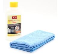 Detergente per Il Sistema del Latte per Macchine da caffè Automatiche + Panno in Microfibra Compatibile con Melitta Purista 6769697, Purista Jubilee Edition 6768872 - Macchine per Espresso