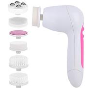 Detergente per il viso impermeabile elettrico, detergente per pori viso multifunzionale, detergente per il viso cinque in uno, strumento per la pulizia del viso Spazzola per pulizia dei pori massaggia