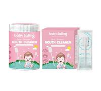 Detergente per la bocca del bambino - Massaggiatore gengive morbido per il bambino, detergente delicato per la lingua del bambino, 30 pezzi strumento per l'igiene orale per neonato, spazzola per la