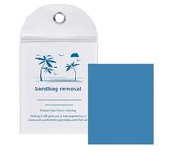 Detergente per la sabbia per spiaggia, borsa per la rimozione della sabbia, accessorio per la pulizia delle vacanze estive al mare con ingredienti naturali, adatto per donne e bambini, portatile
