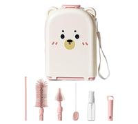 Detergente Per Latte Portatile Con Spazzola Per Biberon | Lavabiberon Con Setole Morbide | Utensile Da Cucina Da Viaggio Leggero, Lavapavimenti A Collo Stretto Per Per L'alimentazione Infant