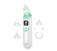 Detergente per naso elettrico per bambini - aspiratore nasale 3 punte di silicone | Dispositivo di aspirazione a pressione negativa delicata di riflusso antiflow che calma musica per bambini b