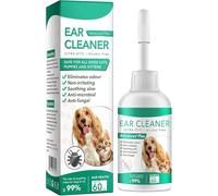 Detergente per Orecchie di Gatti Cani,Pulisci Orecchie Cane e Gatto,Soluzione Delicata per Pulizia Orecchie di Gatti Cani,Rimuove Debris,Accumulo di Cera,Odore