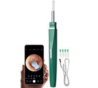 Detergente Per Orecchie Grandangolare A 360°, Endoscopio Portatile Con Obiettivo Da 4,3 Mm, Telecamera Auricolare Con Chip WiFi Di Fascia Alta, Facile Da Usare(Green B)
