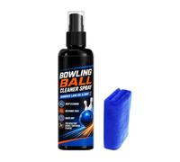 Detergente per palline da bowling con un asciugamano e un smacchiatore