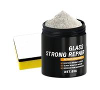 Detergente Per Pellicole Per Olio Di Vetro 85 G Polvere Detergente | Agente Lucidante Per Specchietti Auto Con Spugna, Smacchiatore Ad Azione Rapida Per Parabrezza Di Veicoli Motociclistici