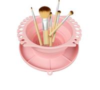 Detergente per pennelli ad , in silicone, anti-fuoriuscite, bicchiere per risciacquo, spazzola portatile, accessorio artistico durevole, strumento per lavare pennelli per artisti, pittori