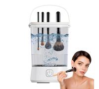 Detergente per pennelli cosmetici, Detergente per pennelli cosmetici con spinner automatico - Macchina per la pulizia delle spazzole elettriche - Detergente per pennelli da trucco con rotazione automa