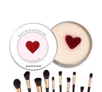 Detergente per Pennelli da Trucco Sapone Solido a Forma di Cuore