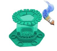 Detergente per pennelli - esagonale in silicone con base del bacino di utenza | Strumento artistico multifunzionale per la pulizia di pennelli a scuola, a casa, in studio, all'asilo, nella mano