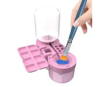 Detergente per pennelli - vassoio per vernice, rondella per pennelli acrilici con design portatile, facile risciacquo per pennelli, contenitore per acqua, per arte, artigianato, casa, artisti