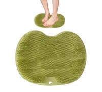 Detergente per piedi doccia | Tappetino da bagno in silicone antiscivolo | Accessorio esfoliante e massaggiante per i piedi per il bagno la spa, viaggio, la palestra, la cura quotidiana