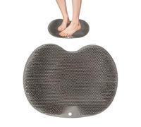 Detergente per piedi per la doccia, tappetino da bagno in silicone antiscivolo, accessorio esfoliante e massaggiante per piedi, per bagno, spa, viaggi, palestra, cura quotidiana, pelle morbida e relax