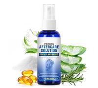 Detergente Per Piercing Al Naso | 60 ml Spray Lenitivo per la Pulizia della Pelle - Soluzione Per La Cura Del Piercing | Per Irritazione Del Naso Cura Delle Ferite Rimozione Dei Bozzi Labbra Cartilagi