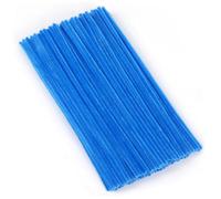 Detergente per pipa blu, 100 pezzi, pulitore per pipa per fai da te, 30 cm x 6 mm, filo di ciniglia, per lavori fai da te, decorazione