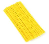 Detergente per pipa giallo, 100 pezzi, pulitore per pipa per fai da te, 30 cm x 6 mm, filo di ciniglia, per lavori fai da te, decorazione