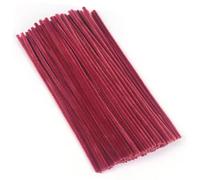 Detergente per pipa rosso vino, 100 pezzi, detergente per pipa per fai da te, 30 cm x 6 mm, filo di ciniglia, per lavori fai da te, decorazione