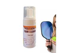 Detergente per Racchette - 100ml Spray con Schiuma per Lavaggio,Pulitore Per Sporcizia Paddle - Per Sporco Olio Sabbia Polvere Sporcizia Per Tennis Badminton Cura Riparazione Lavaggio Racchette Sporti