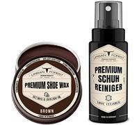 Detergente per scarpe + cera per scarpe marrone | Pulizia e cura professionale delle scarpe | Detergente per scarpe da ginnastica su pelle e similpelle | Detergente per scarpe | URBAN FOREST