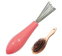 Detergente per spazzola per capelli - Rastrello per pulizia leggero per spazzola per capelli con rastrello in filo metallico | Detergente per pettine, strumento per la pulizia dei capelli ricci e raid