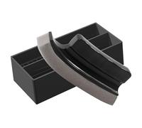 Detergente per spazzole per barba - Strumento ergonomico per la cura della spugna in ABS | Dispositivo per la rimozione di e detriti per uomo | Detergente per spazzole antiscivolo per rifinitura