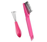 Detergente per spazzole per capelli - Rimuovi sporco dal pettine, Detergente per spazzole per capelli, 6,3x0,91 pollici Kit di pulizia professionale per salone | Set di strumenti per setole per la pul
