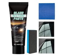Detergente per vetri 'auto, per la rimozione delle macchie, accessorio per la pulizia dei veicoli a motore, pasta per la pulizia del vetro 'auto, per la rimozione delle macchie, per i