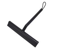 Detergente per Vetri per Doccia, TPE PP Testa Morbida per Specchietti per Porte in Vetro Tergipavimento per Finestrini per Auto Pulitore per Specchi per Vetri con Corda per (BLACK)