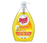 Dual Power Gel Piatti Concentrato agli Agrumi - Dual Power Gel Piatti Concentrato agli Agrumi - Confezione Da 1 Lt