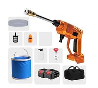 Detergente Portatile For Pistola For La Pulizia Auto A Spruzzo D'acqua Ricaricabile Con Batteria Al Litio Ricaricabile For Rondela For Auto Ad Alta Pressione Senza Fili 18V Potente Facile(Two big batt