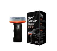 Detergente professionale per vetri per auto con sigillante idrofobico per una visione cristallina, per la cura dei finestrini interni (nero, 13 x 8 cm)