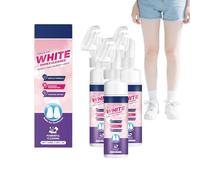 Detergente schiumogeno per scarpe senza risciacquo - Schiuma sbiancante e illuminante istantanea per scarpe bianche, lavaggio a secco senza acqua, cura dell'aspetto delle macchie, 100ml (3 bottiglie)