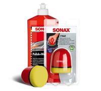 Detergente Set Polish & Wax Vernice Colore Rosso Sonax 500 ML + P-Ball