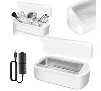 Detergente ultrasonico 650 ml, detergente per gioielli Sonic Cleaner con 2 modalità, Cleaner gioielli con 304 linee in acciaio inox per orologi, occhiali, protesi, anello, moneta