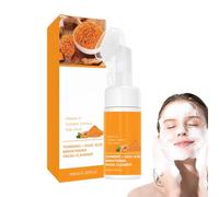 Detergente viso alla curcuma - 100ml Schiuma Detergente | Illuminante Idratante Struccante Per Donna Uomo, Adatto A Tutti I Tipi Di Pelle