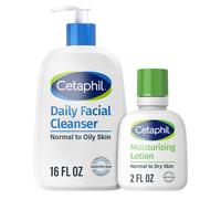 Detergente viso quotidiano Cetaphil da 16 once con lozione idratante da 2 once