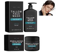 Detergente Viso, Schiuma Detergente, Crema Viso Antirughe, Men's Products, Crema Rivitalizzante Anti-Invecchiamento, Pulizia Profonda E Rassodamento Della Pelle