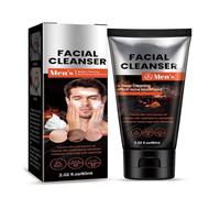 Detergente Viso Volcanic Rock For Uomo: Pulizia Profonda Dei Pori, Controllo Del Sebo, Rimozione Punti Neri, Sollievo Dall'acne, Idratante E Rinfrescante(1PCS)