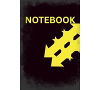 DETERMINATION FOR THE DRIVEN THEME DESIGN NOTEBOOK: Determined Focus on the Goal with Bold Black Background Themed Design Notepad Journal - 6 X 9 INCHES - 150 PAGES