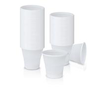 DETERMONDO 1000 Bicchierini Caffè Plastica Monouso 80cc Tazzine Bianche Usa e Getta Resistenti Professionali per Espresso Corto Ristretto Ideali per Bar Distributori Automatici Ufficio Casa Feste