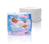 DETERMONDO 50 Traversine Assorbenti 60x60 cm per Bambini Usa e Getta per Letto e Fasciatoio Assorbenza Elevata a 5 Strati in Cellulosa